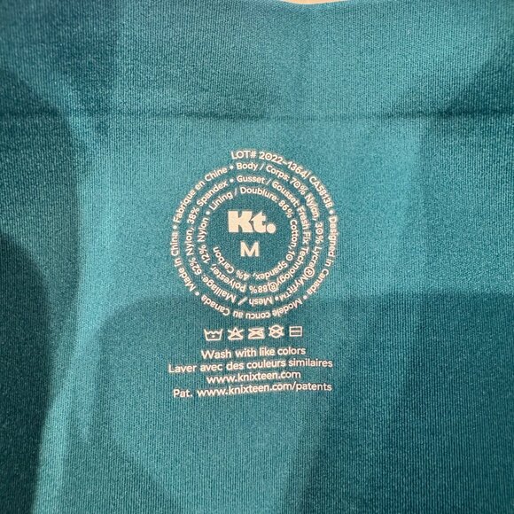 NWT - Leakproof Active Leggings for Period - Youth M - Teal Color - KT Brand - Picture 6 of 9